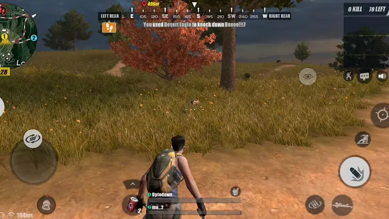 Open-field combat in tall grass on Ghillie Island in ROS Legacy